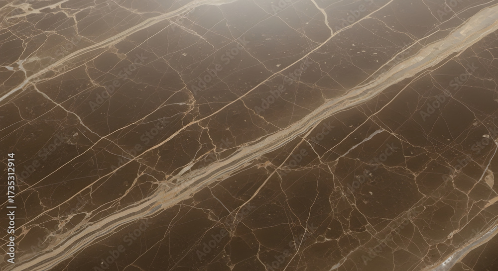 Obraz premium Elegant brown marble texture with natural veins for luxurious backgrounds