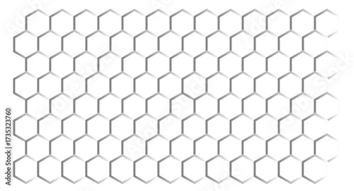 Hexagon grid pattern background
