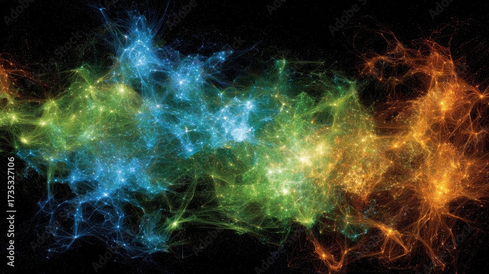 Obraz premium Colorful Nebula In Deep Space