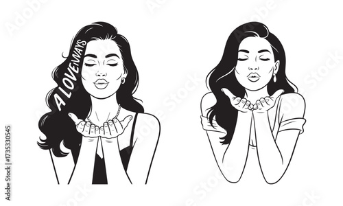 Black woman silhouette art with cultural headwrap