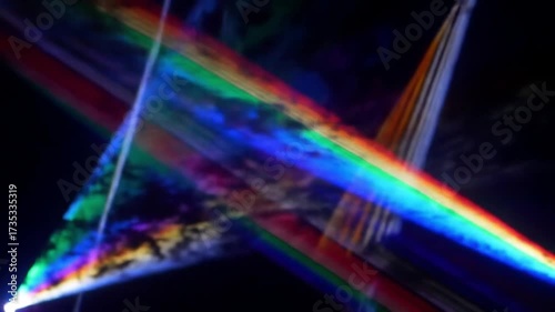 Futuristic Neon Laser Light Show with Colorful Abstract Beams seemless looping animation 4k quality video 