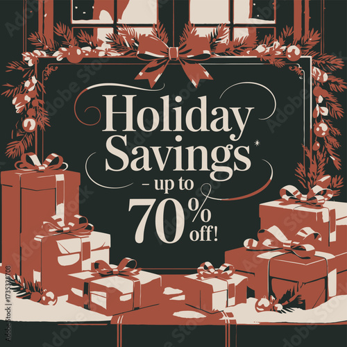 Celebrate the holidays with incredible savings up to seventy percent off gift boxes and festive decorations