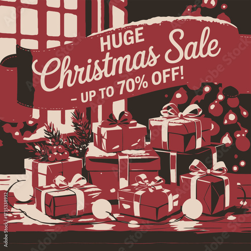 Celebrate the festive season with a huge christmas sale offering up to seventy percent off on gifts and decorations