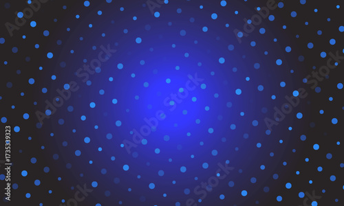 Dot blue pattern screen led light gradient texture background. Abstract technology big data digital background. 3d rendering.