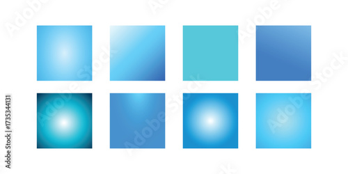 A stylish and versatile collection of color gradient backgrounds in blue tones crafted for screen design, mobile apps, websites, and elegant UI projects