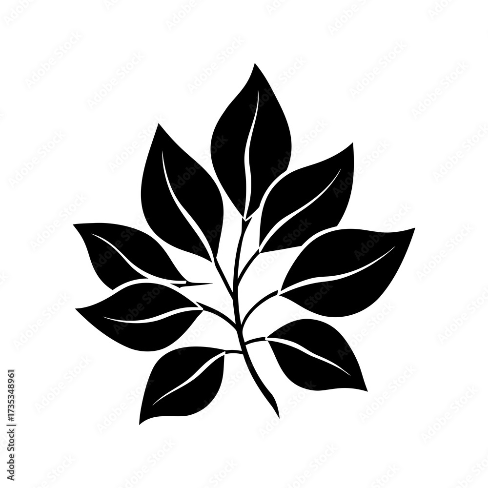 Naklejka premium vector illustration of a leaf