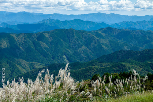 茶臼山高原から望む南アルプス