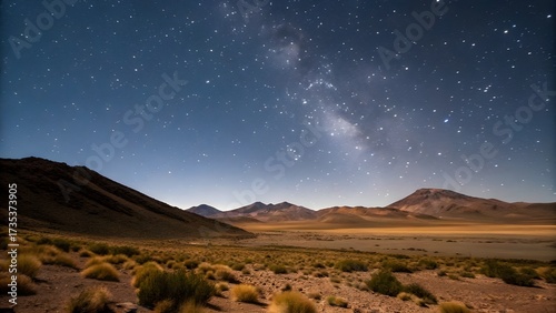 Spectacular Atacama Desert Night Sky In Chile Glitters With Countless Stars And The Milky Way, Showcasing One Of The Clearest And Most Breathtaking Astronomical Views On Earth