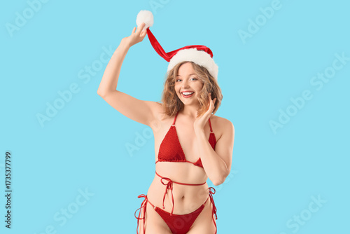 Attractive young woman in s...