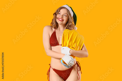 Attractive young woman in s...