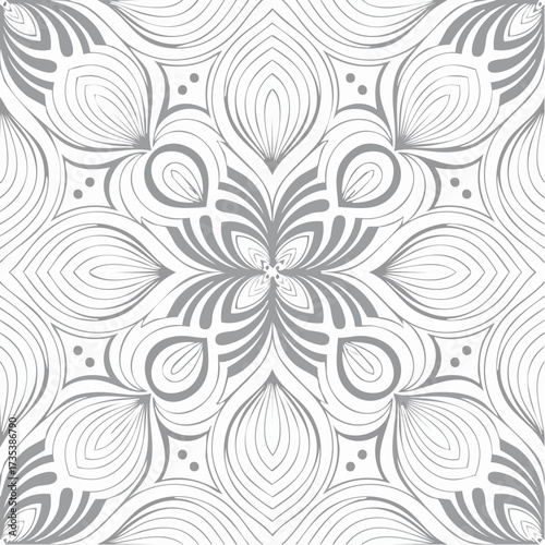 African pattern isolated with white highlights
4