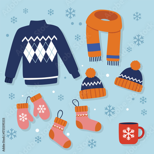 Cozy Winter Clothing and Accessories Collection for Cold Weather