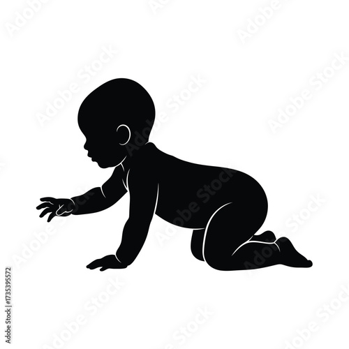 baby crawling on floor