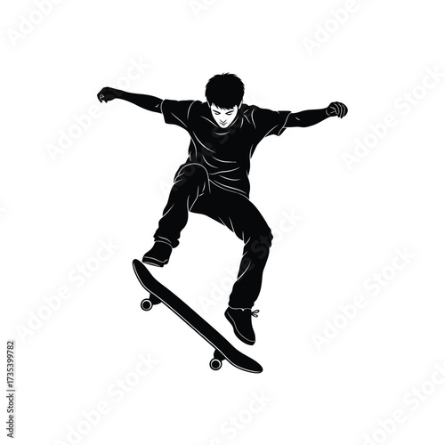 skateboarder performing a trick