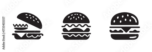 Chess Berger Silhouette icon, chess Berger vector design,  berger related filled icons,  vector illustration EPS 10.