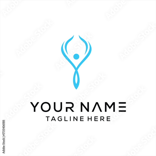illustration vector graphic of yoga logo and symbol perfect for shop brands, spas, fitness, health, 