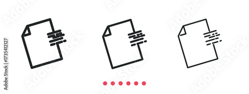 Transfer file icon. Thin line icon vector