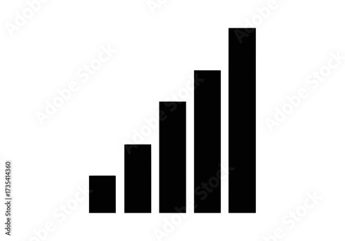 Signal strength indicator shows the level of connection, communication, or reception quality clearly