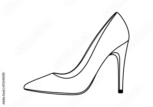 Elegant high heel shoe, a timeless symbol of feminine style sophistication for any occasion