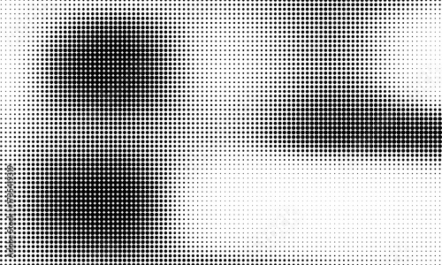 Black halftone gradient dot patterns background