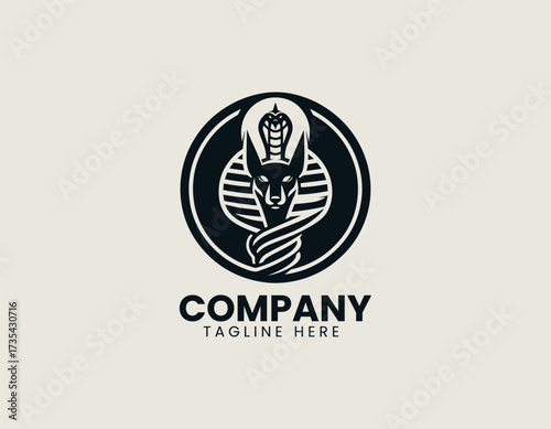 Anubis Cobra vector logo illustration