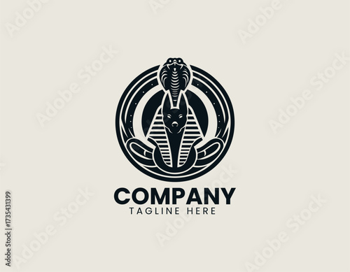 Anubis Cobra vector logo illustration
