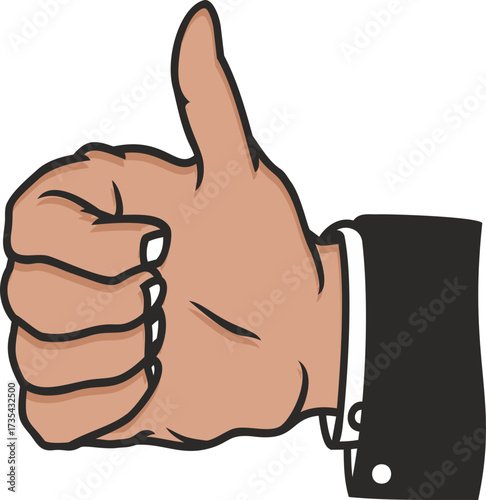 thumb up and down