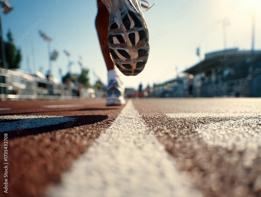 custom made wallpaper toronto digitalSprint into Greatness: A low-angle shot of a determined runner's shoe speeding across the finish line, embodying the essence of speed, focus, and relentless pursuit of goals.