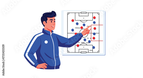Animated Soccer Coach Strategizing with Tactical Playboard for Team Formation and Game Plan Presentation