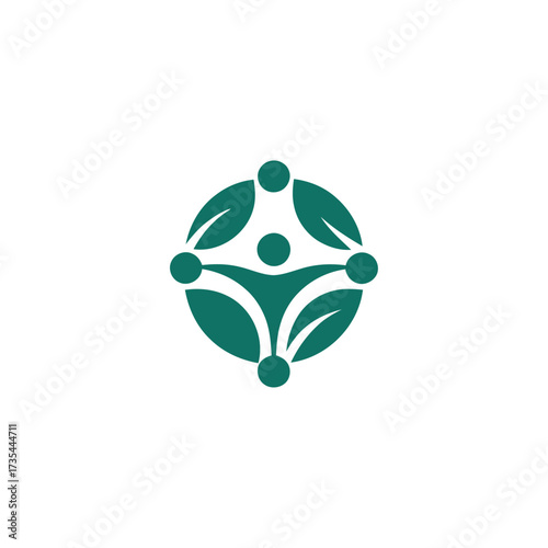 human leaf logo