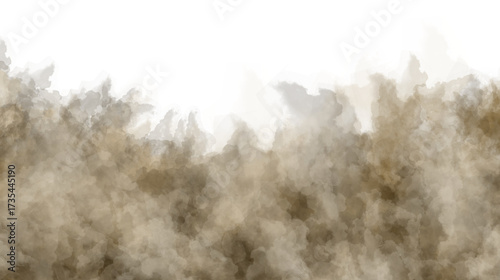 Dust Storm in Desert Landscape