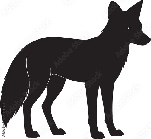  Wild Fox Silhouette Vector Illustration