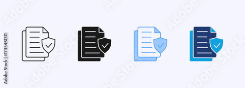 Compliance Icon Set Multiple Style Collection