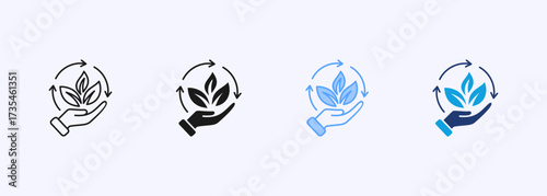 Sustainability Icon Set Multiple Style Collection