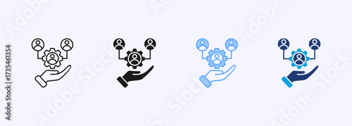 Stakeholder Icon Set Multiple Style Collection