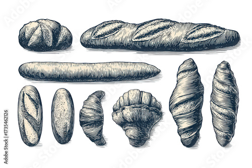 Assorted Navy Blue and Cream Rock Formations on Black Background Stone Collection Rough Texture Varied Shapes Geology Education Rock Pile Decorative Element Dark Backdrop