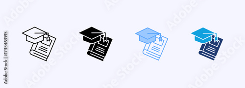 Education  Icon Set Multiple Style Collection