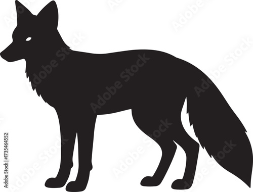  Wild Fox Silhouette Vector Illustration