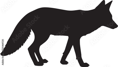  Wild Fox Silhouette Vector Illustration