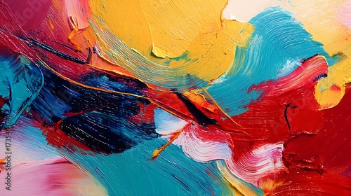 Abstract oil paint brush strokes creative backgroud