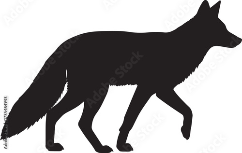  Wild Fox Silhouette Vector Illustration