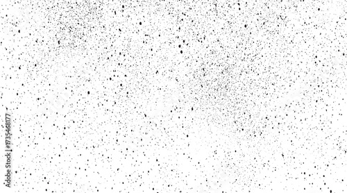  Dirty or dust film grain speck grit grunge overlay on Speckle grain dot white paper noise texture with distress effect vector illustration pattern background.