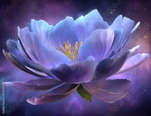 Detailed close-up of a luminous flower.