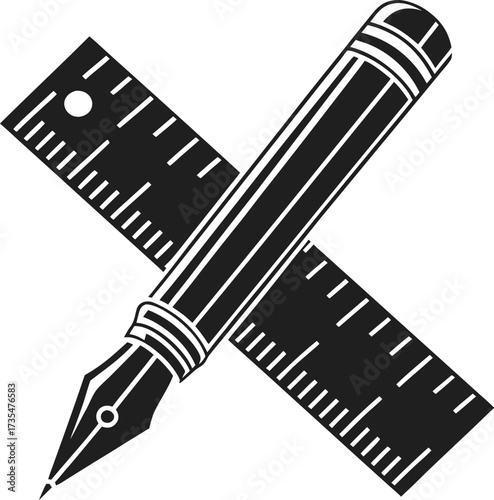 pencil and ruler
