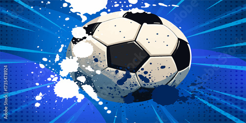 Goal scored: soccer ball hits the back of the net