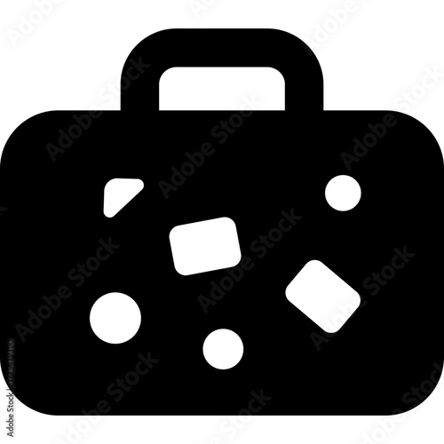 Briefcase different style icon. Line, glyph and filled outline colorful version, outline and filled vector sign. Symbol, logo illustration. Vector graphics