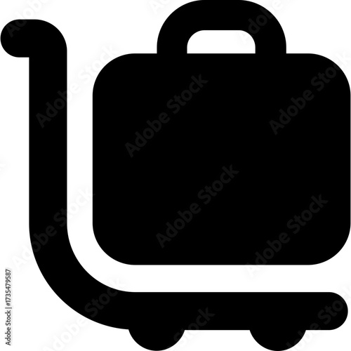 Briefcase different style icon. Line, glyph and filled outline colorful version, outline and filled vector sign. Symbol, logo illustration. Vector graphics