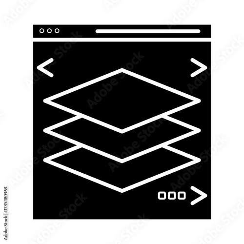layers glyph icon