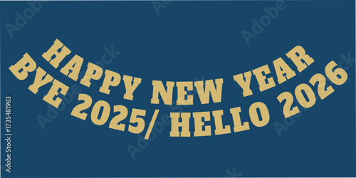 2026 new year celebration with calligraphic text with Vector illustration template. greeting cards banner poster.