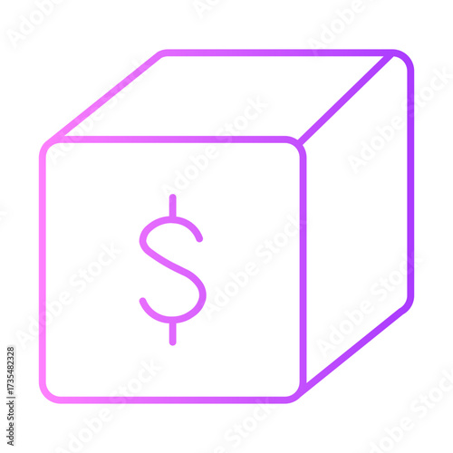 cash on delivery gradient icon